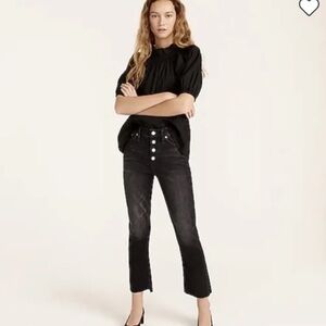 J. Crew black demi boot crop